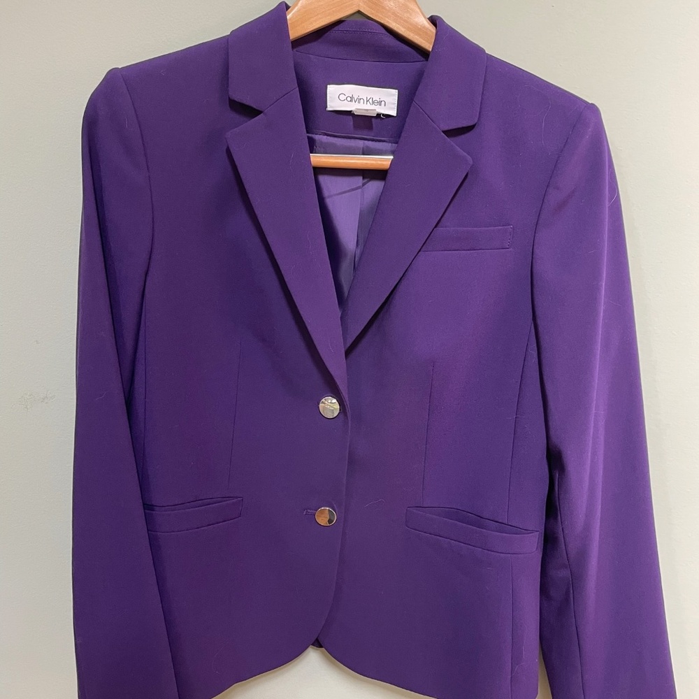 Calvin Klein royal purple blazer